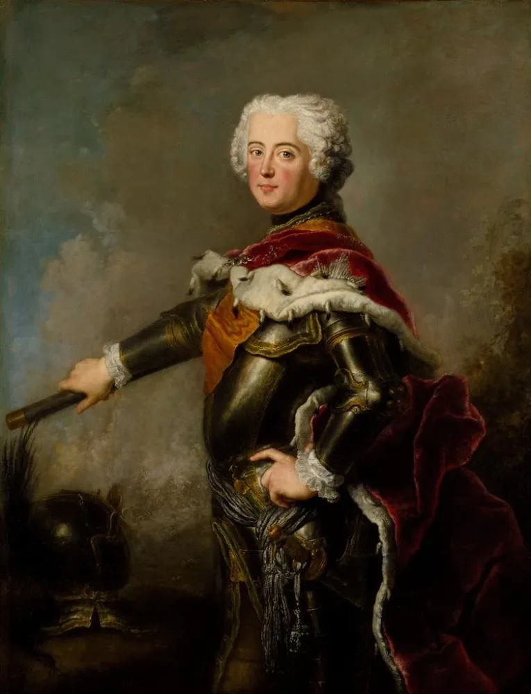 Gemälde Portrait von Friedrich II. von Preußen - Antoine Pesne
