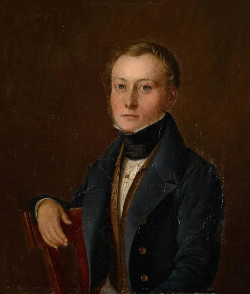 Gemälde Portrait von Johann Jakob Bachofen 1815-1887 - Anonym | Kunstdruck