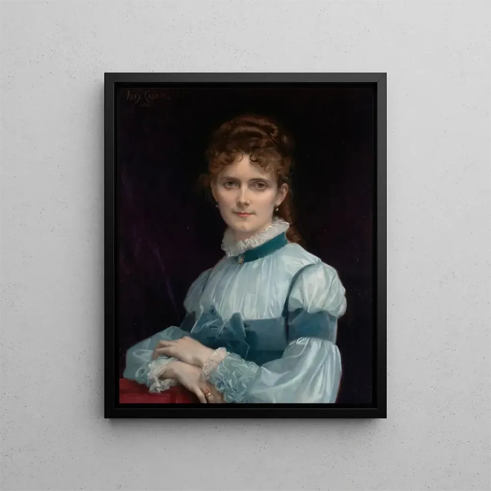 Gemälde Portrait von Mademoiselle Fanny Clapp - Alexandre Cabanel | Kunstdruck