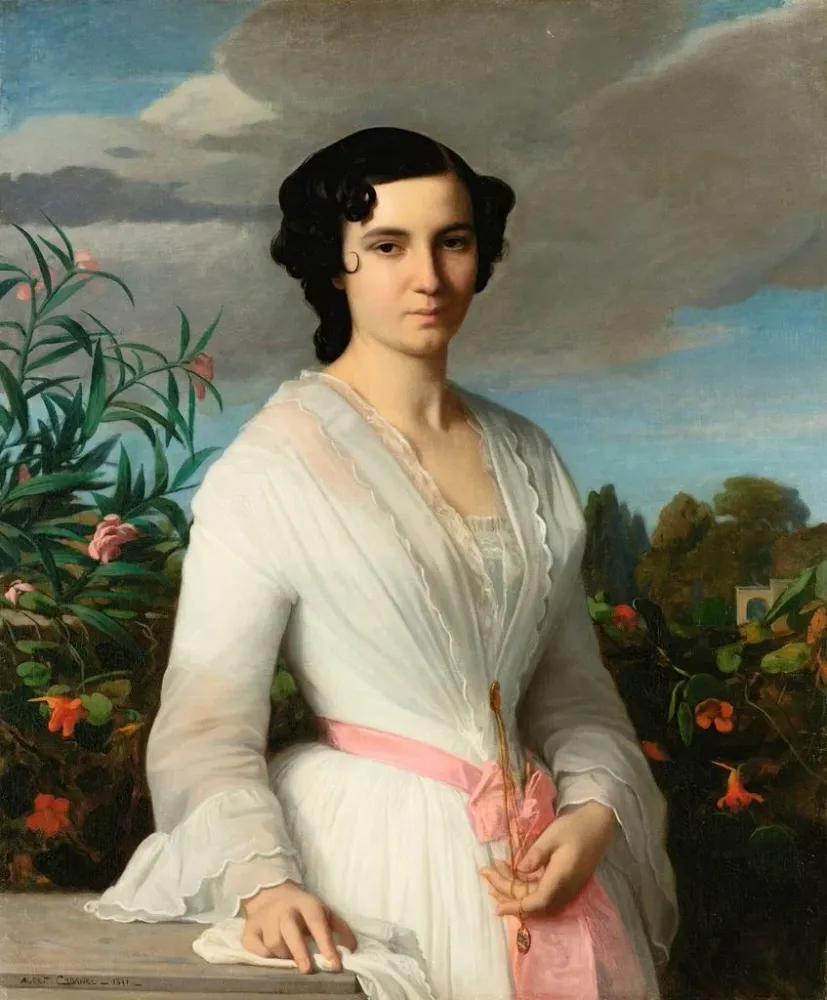 Gemälde Portrait von Mademoiselle Louise Mars - Alexandre Cabanel | Kunstdruck