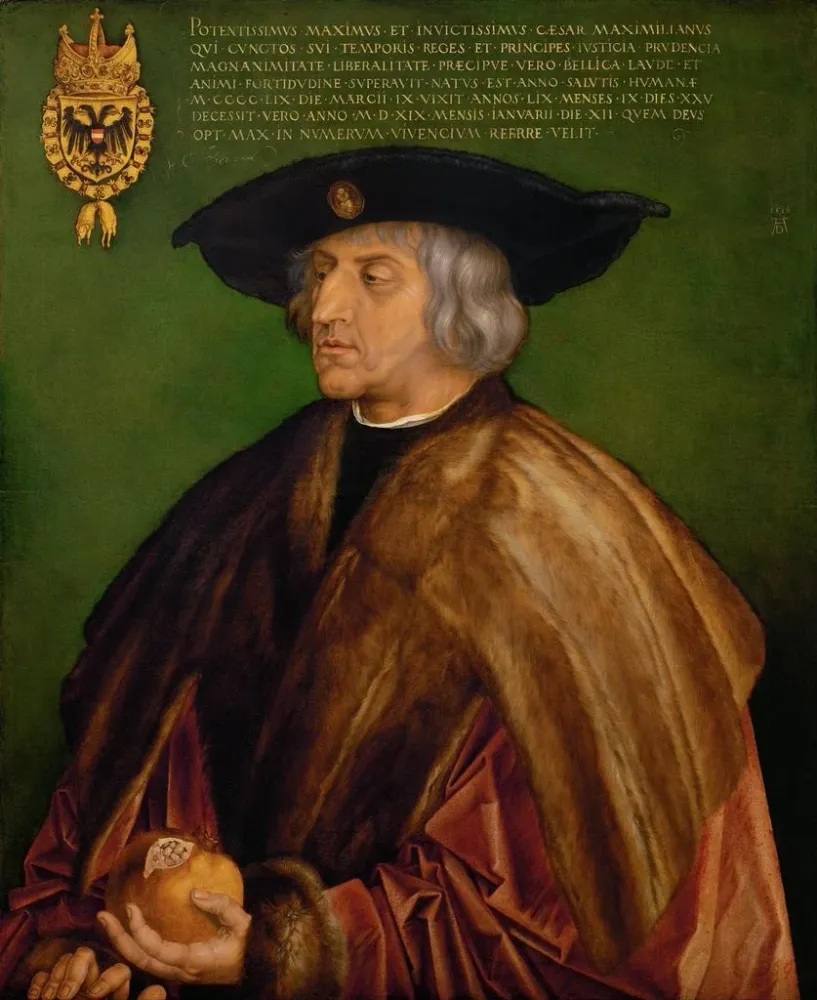 Gemälde Portrait von Maximilian I. - Albrecht Dürer | Kunstdruck