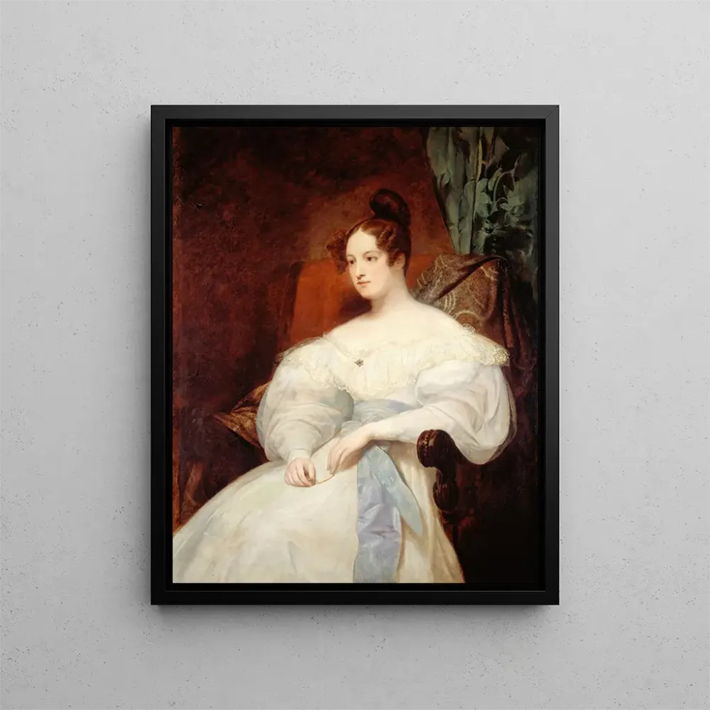 Gemälde Porträt mutmaßlich der Prinzessin Louise von Orléans - Ary Scheffer | Kunstdruck