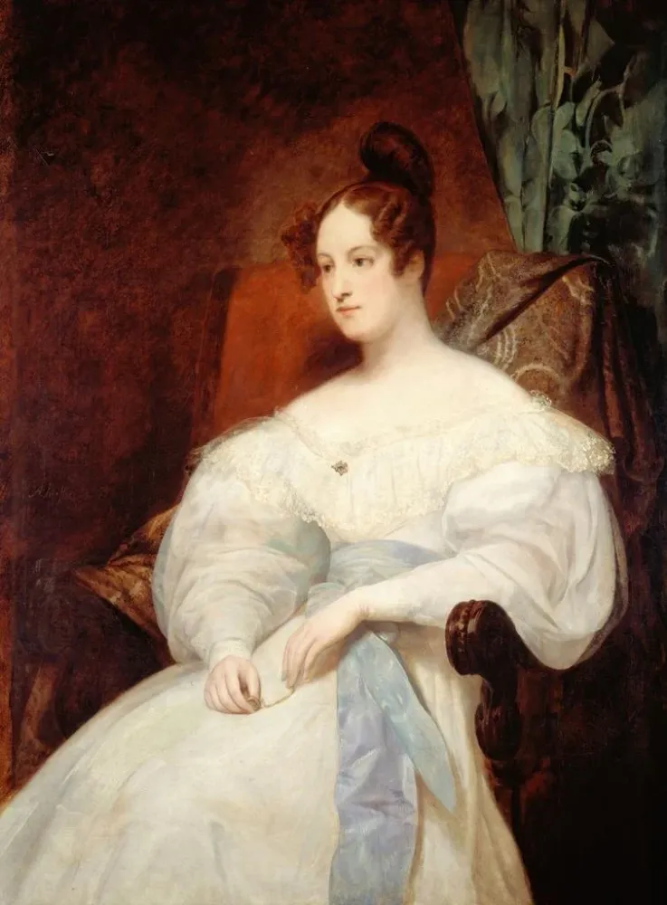 Gemälde Porträt mutmaßlich der Prinzessin Louise von Orléans - Ary Scheffer | Kunstdruck