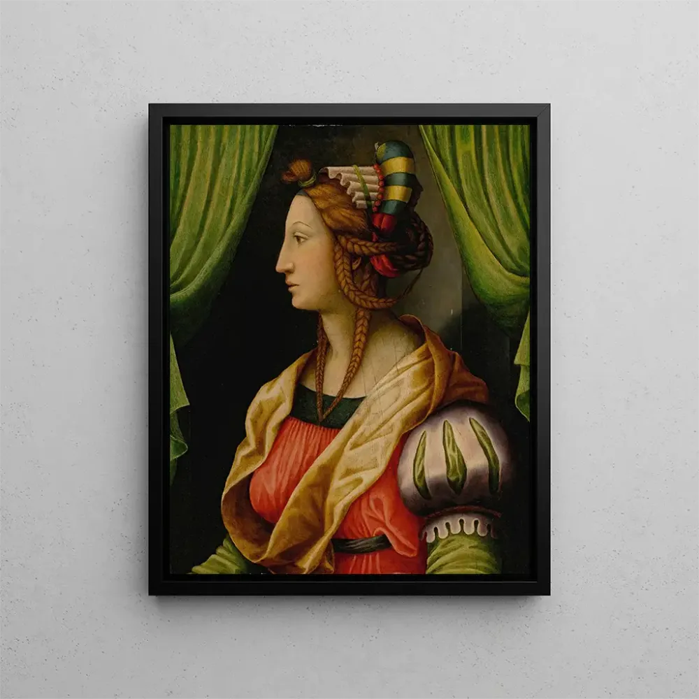 Gemälde Profil einer Frau mit dem idealen Kopf - Antonio di Donnino del Mazziere | Kunstdruck