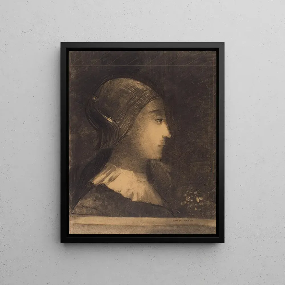 Gemälde Profil einer rechten Frau - Odilon Redon | Kunstdruck