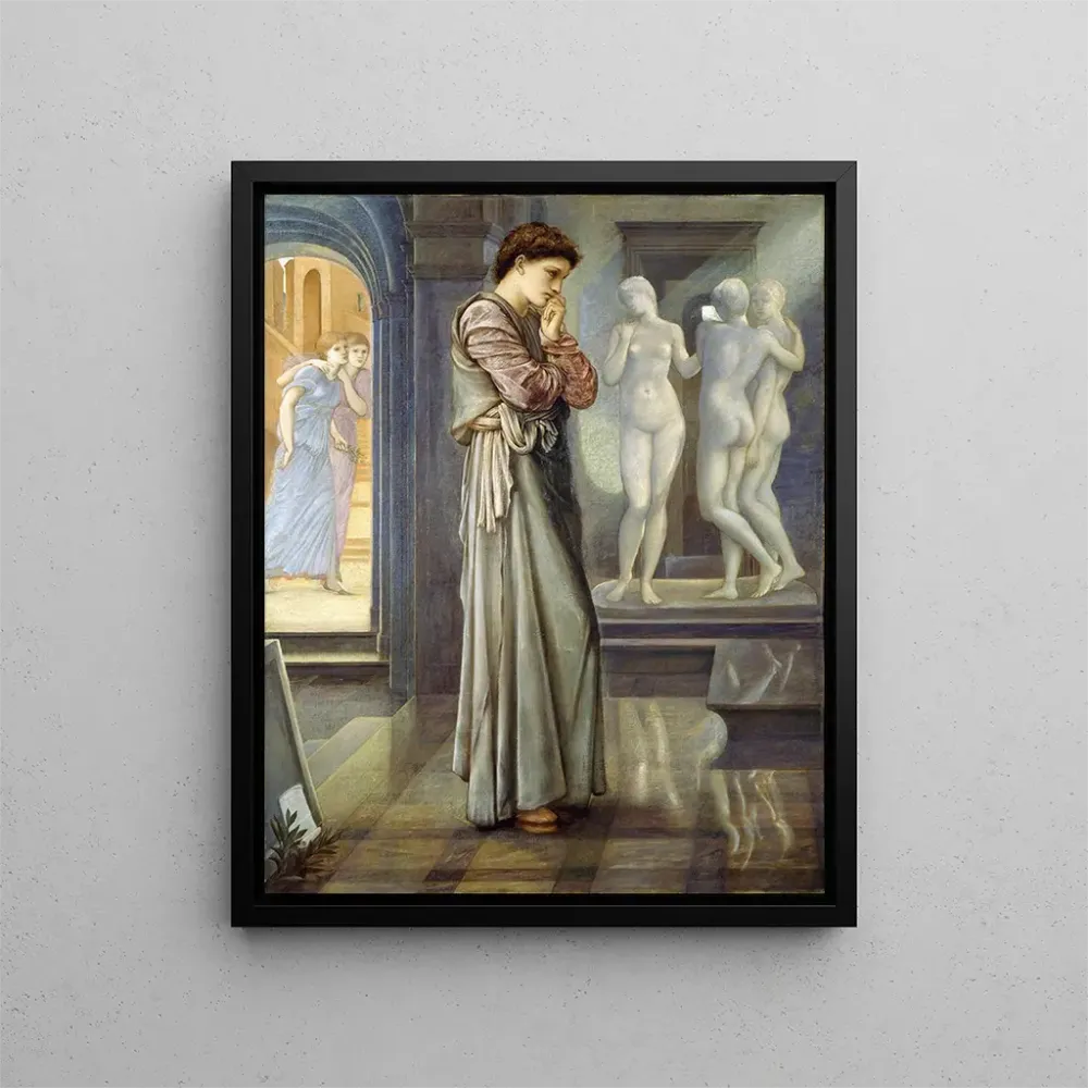 Gemälde Pygmalion et l’image, Le cœur désire - Sir Edward Coley Burne - Jones | Kunstdruck
