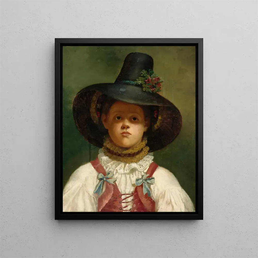Gemälde Rückkehr vom Heuen den Alpen - Adolf Loben | Kunstdruck
