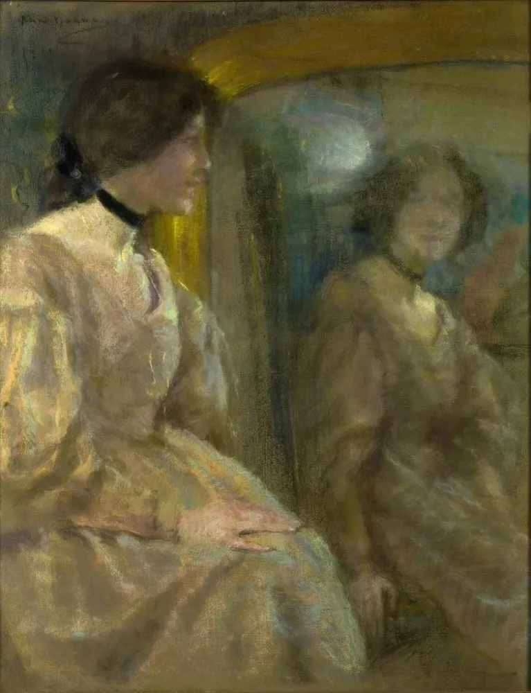 Gemälde Reflexion des Spiegels - Alice Pike Barney | Kunstdruck