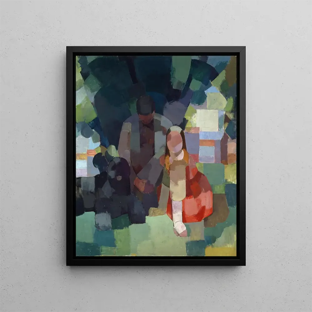 Gemälde Repos en plein air - Albert Müller | Kunstdruck
