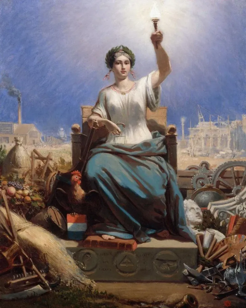 Gemälde La République - Ange-Louis Janet | Kunstdruck