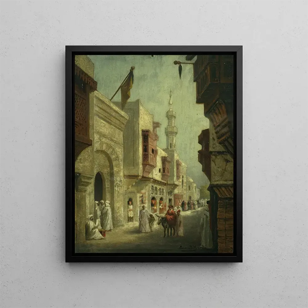 Gemälde La Rue du Caire auf der Weltausstellung 1889 - C Bussilliet