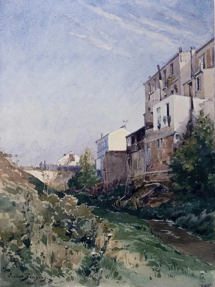 Gemälde Rue de la Fontaine Mulard - Eugène Bourgeois