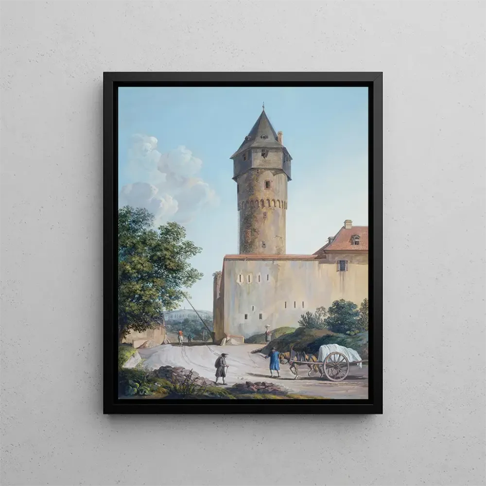 Gemälde Le Sachsenhäuser Warte à Francfort-sur-le-Main - Anton Radl | Kunstdruck