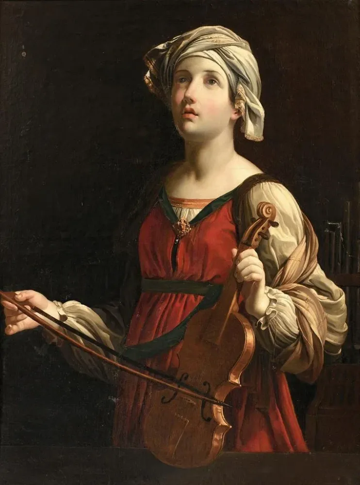Gemälde Saint Cécile - Nach Guido Reni | Kunstdruck