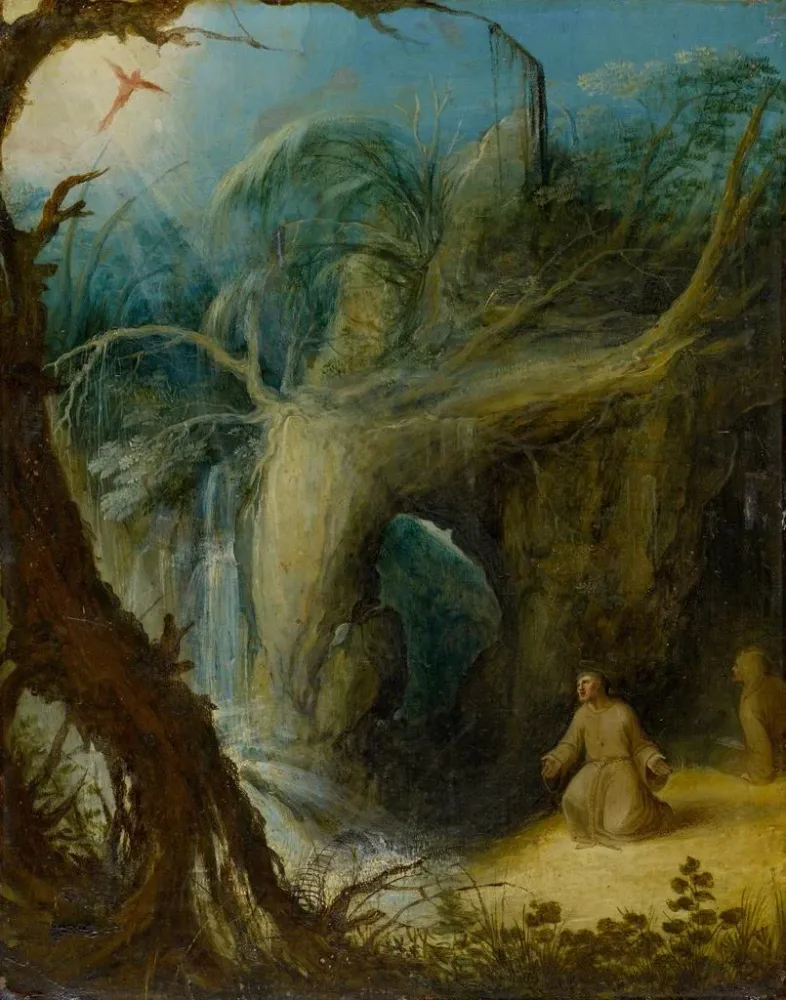 Gemälde Saint François recevant les stigmates du Christ - Anonym | Kunstdruck