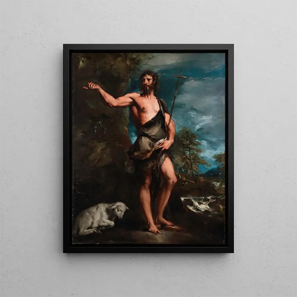 Gemälde Saint Jean-Baptiste au désert nach Titien - Antonio Guardi | Kunstdruck