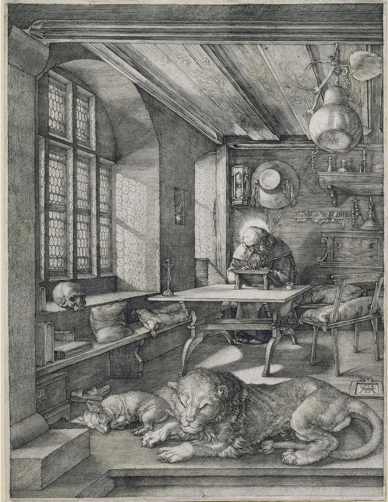 Gemälde Saint Jérôme dans son bureau - Albrecht Dürer | Kunstdruck