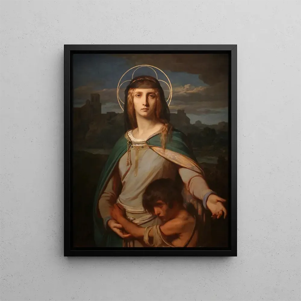 Gemälde Sainte Monique einer Landschaft - Alexandre Cabanel | Kunstdruck