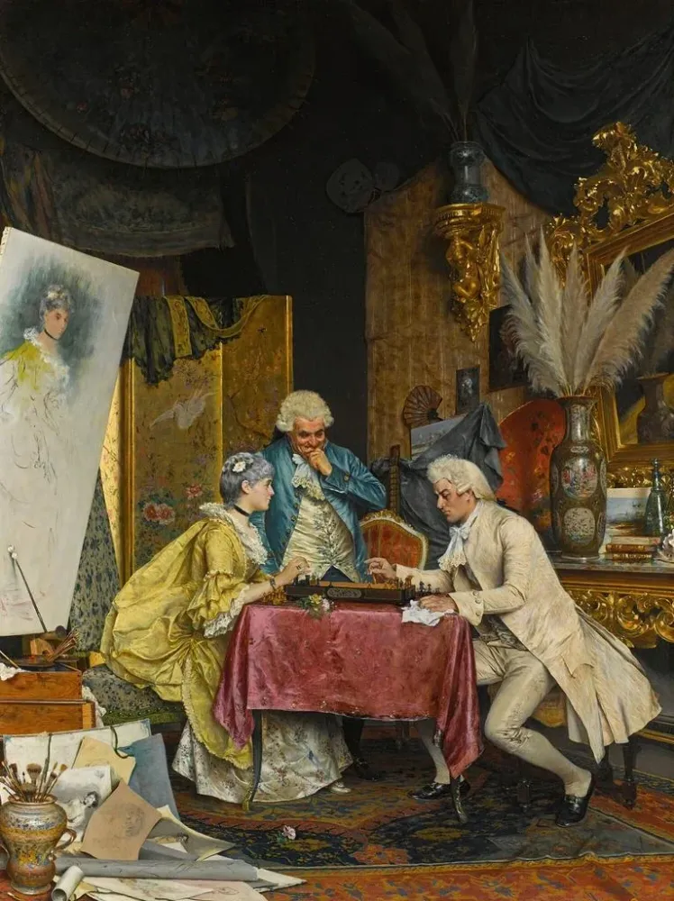 Gemälde Salle d'art - Arturo Ricci | Kunstdruck