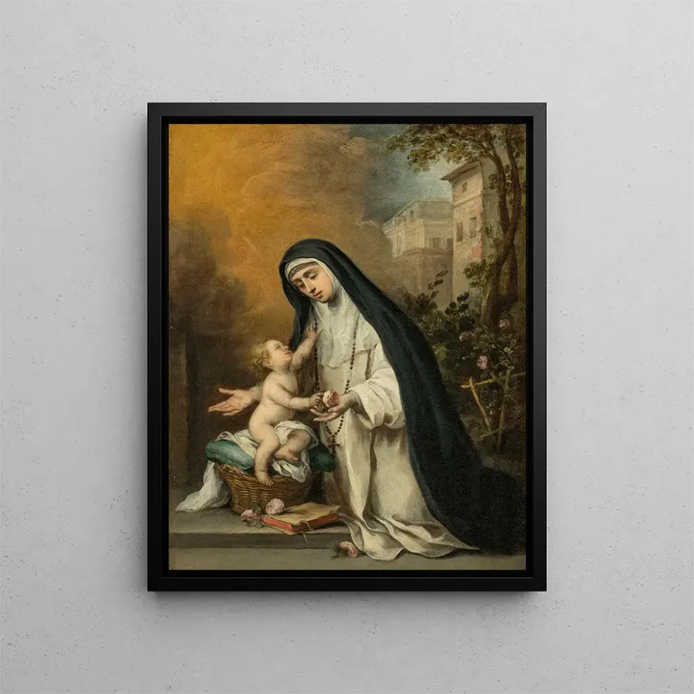 Gemälde Santa Rosa de Lima - Bartolomé Esteban Murillo | Kunstdruck