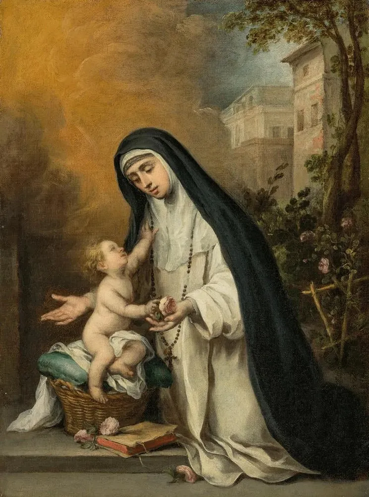 Gemälde Santa Rosa de Lima - Bartolomé Esteban Murillo | Kunstdruck