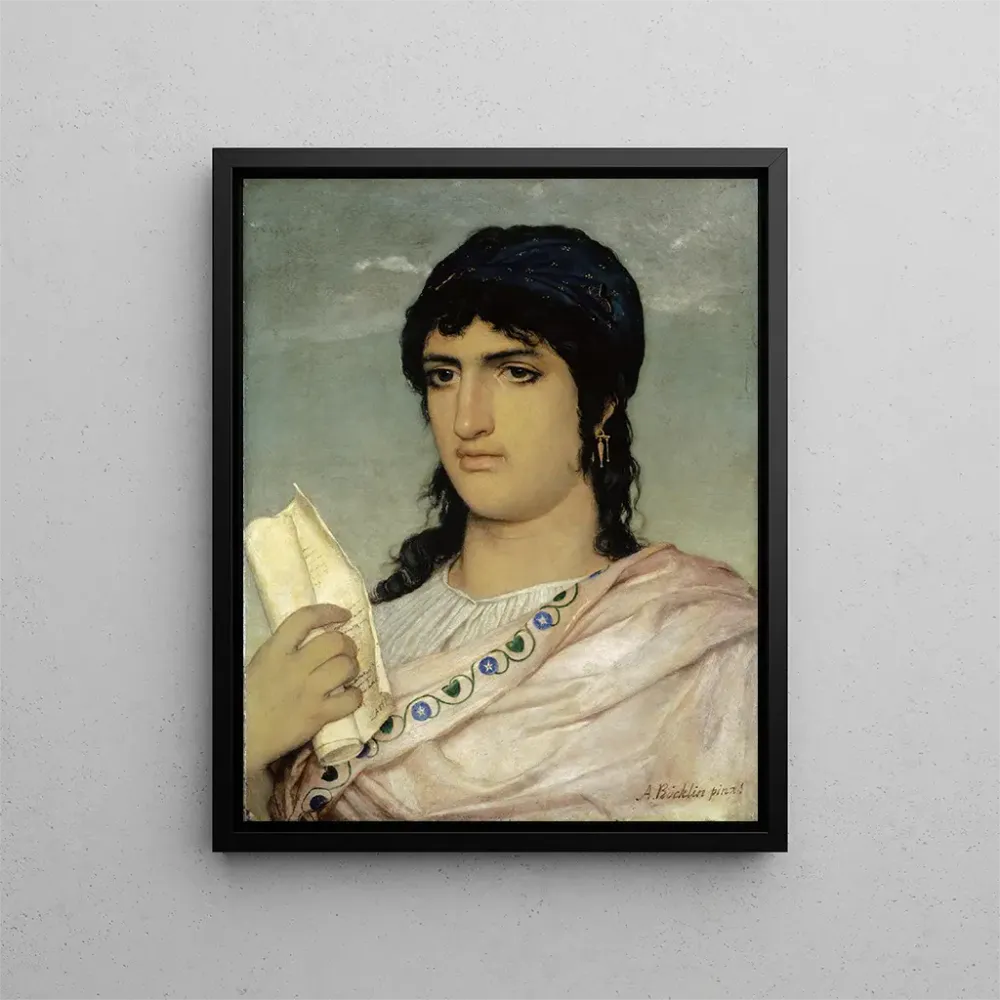 Gemälde Sapho - Arnold Böcklin | Kunstdruck