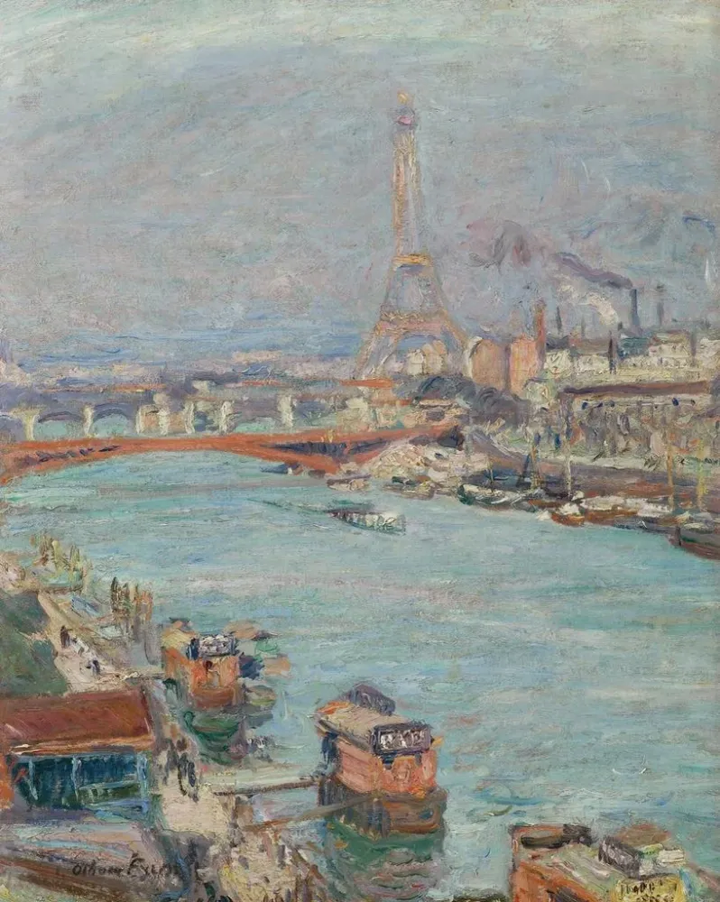 Gemälde La Seine à Paris, la Tour Eiffel, le jour - Émile Othon Friesz | Kunstdruck