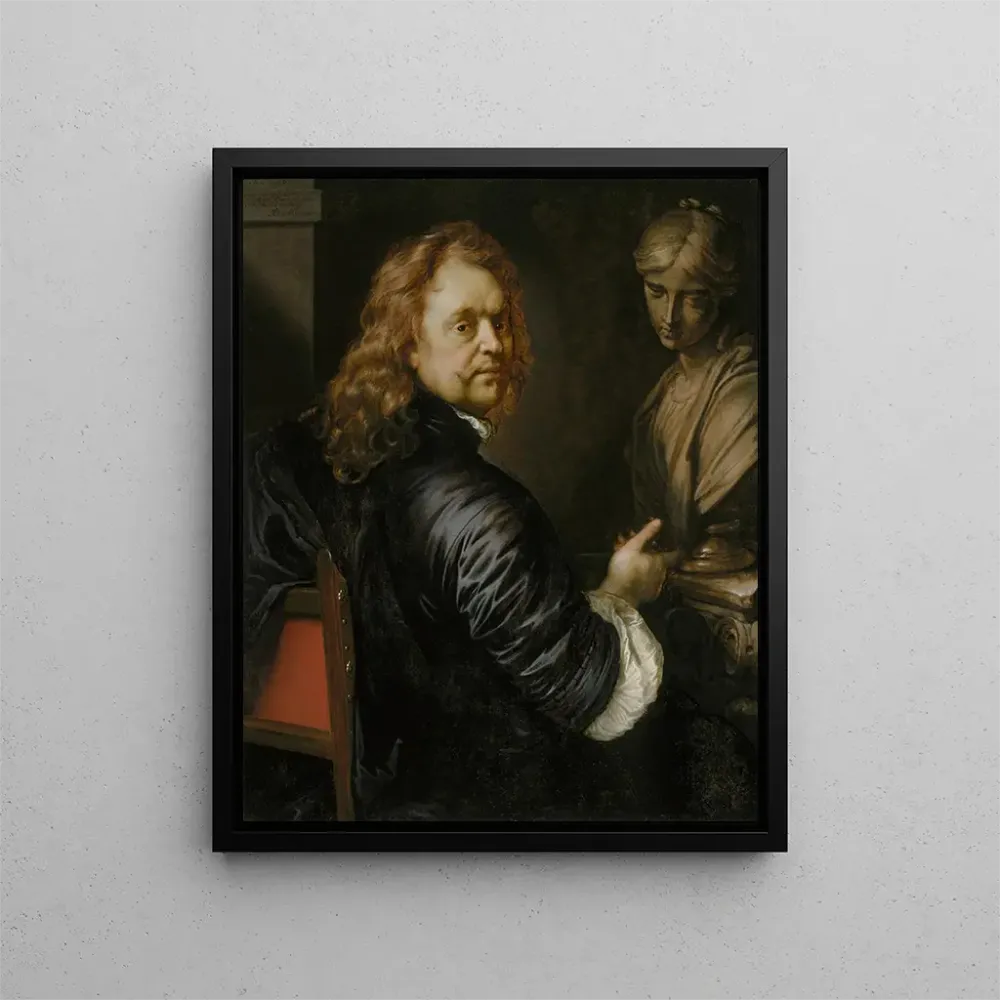 Gemälde Selbstporträt - Adriaen Hanneman | Kunstdruck