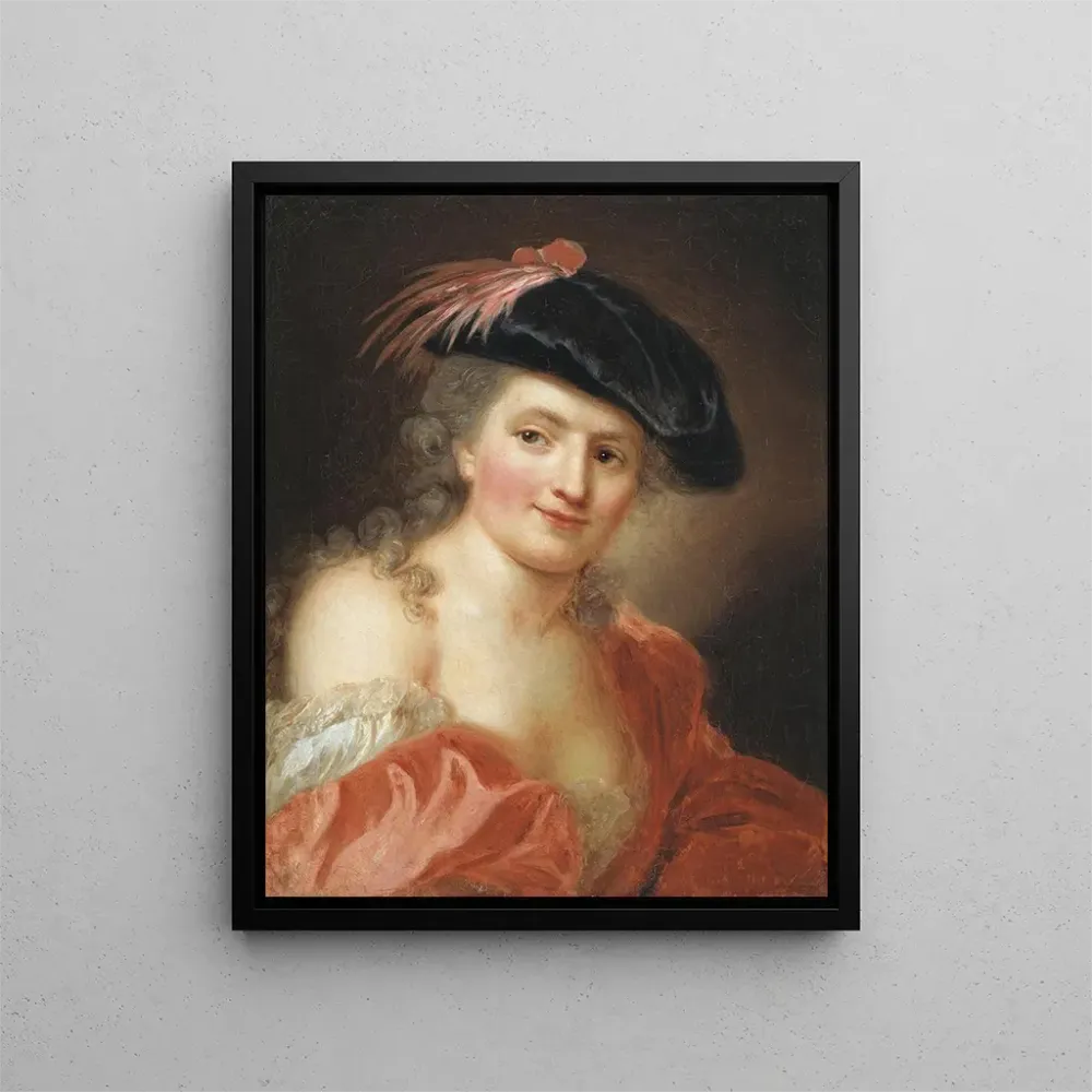 Gemälde Selbstporträt - Anna Dorothea Lisiewska | Kunstdruck