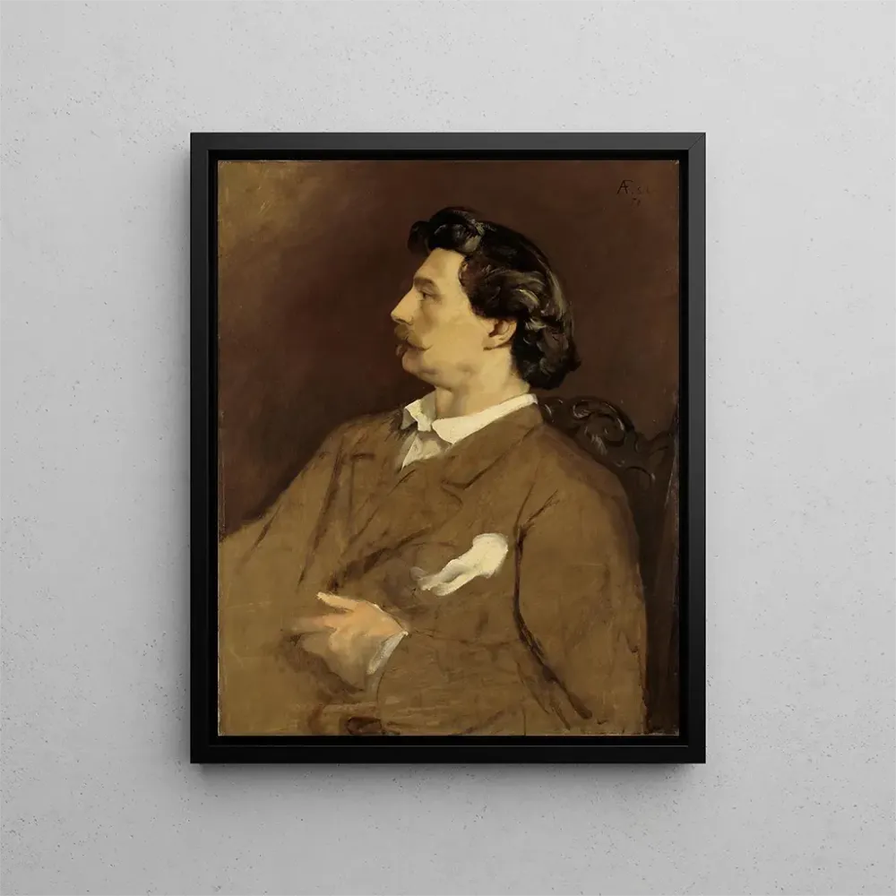 Gemälde Selbstporträt - Anselm Feuerbach | Kunstdruck