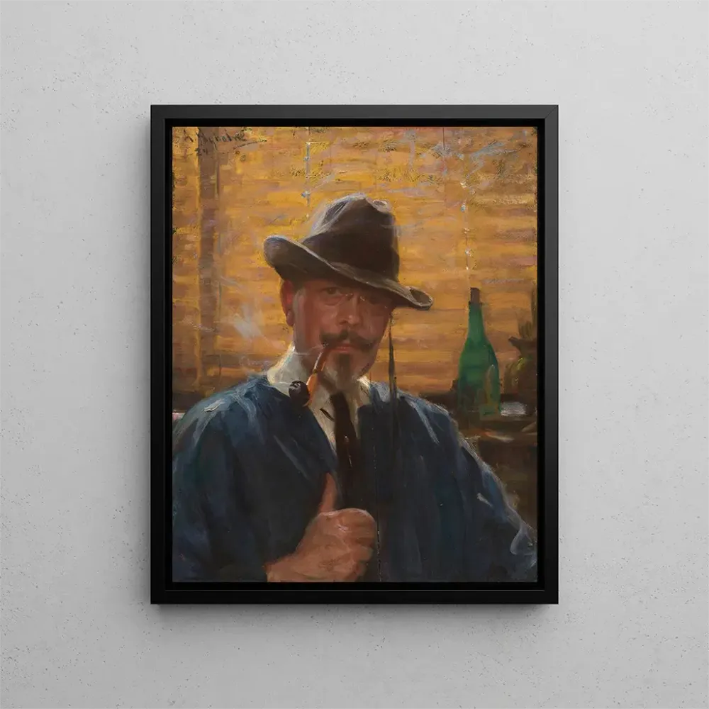 Gemälde Selbstporträt - Arvid Frederick Nyholm | Kunstdruck