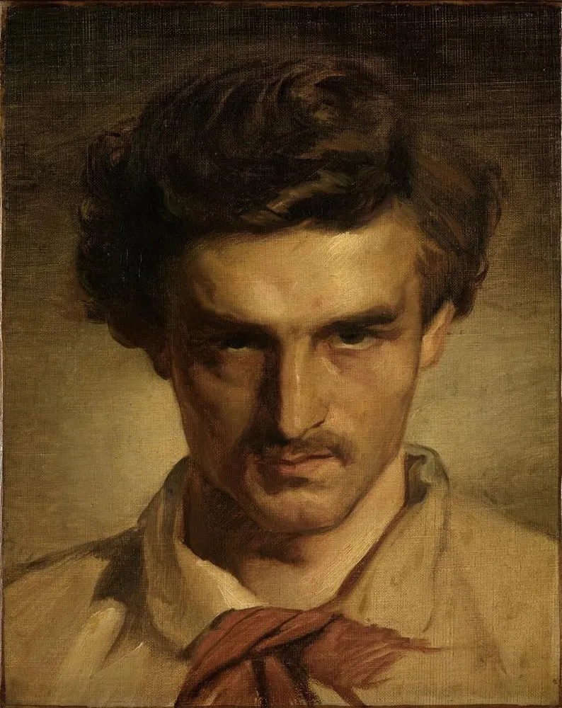 Gemälde Selbstporträt der Jugend - Anselm Feuerbach