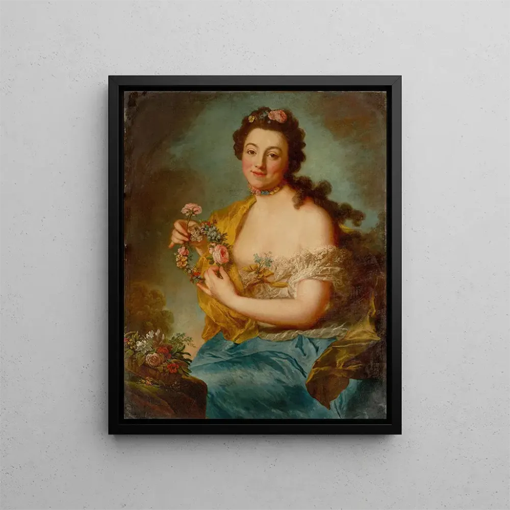 Gemälde Selbstporträt Flore - Anna Dorothea Therbusch | Kunstdruck