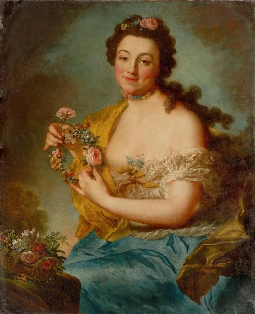 Gemälde Selbstporträt Flore - Anna Dorothea Therbusch | Kunstdruck