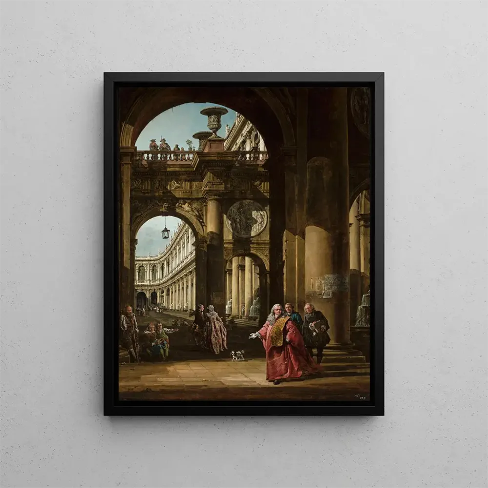 Gemälde Selbstporträt venezianischer Procurator-Kleidung - Bernardo Bellotto | Kunstdruck