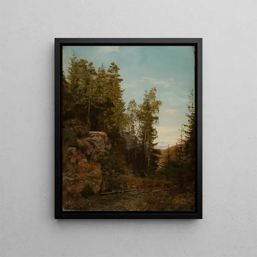 Gemälde Service forestier Bjelland Mandal - Amaldus Nielsen