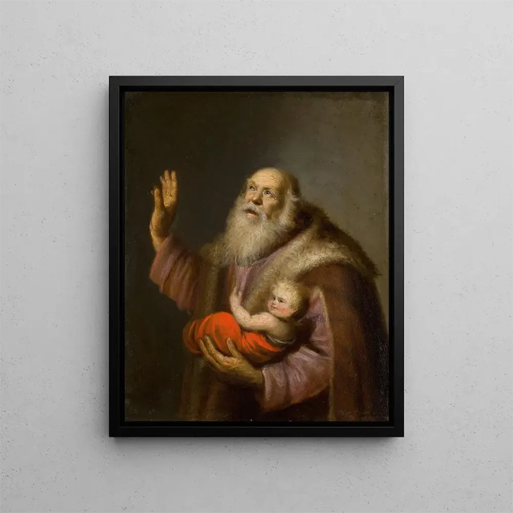 Gemälde Siméon und das Jesuskind - Anonym | Kunstdruck