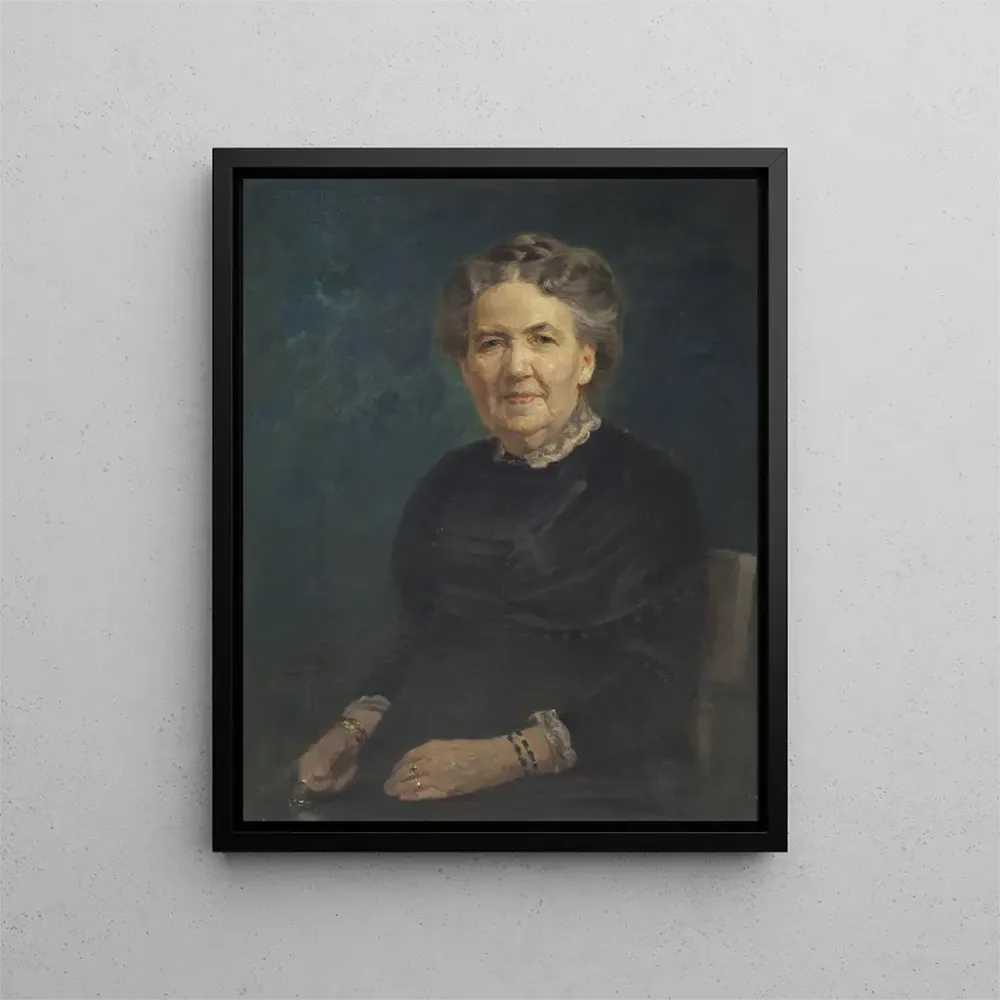 Gemälde Sofia Lovisa Gumlius 1840–1915 Generaldirektorin Geschäftsfrau - Axel Jungstedt | Kunstdruck