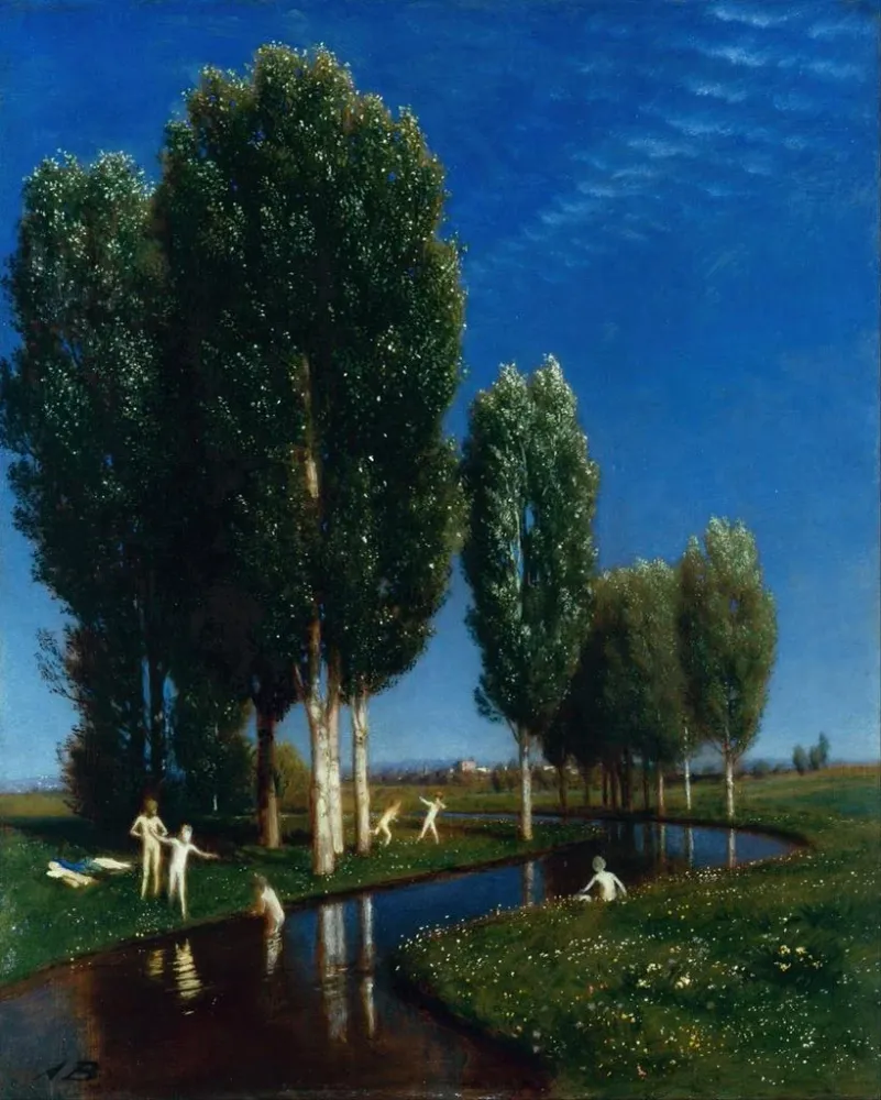 Gemälde Sommertag - Arnold Böcklin | Kunstdruck