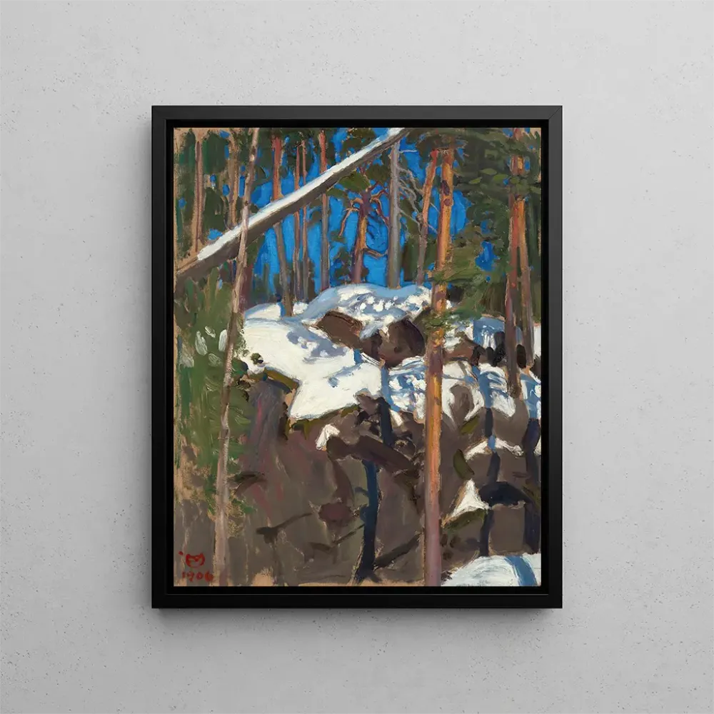 Gemälde Sonnenfrühling und Konginkangas - Akseli Gallen-Kallela | Kunstdruck