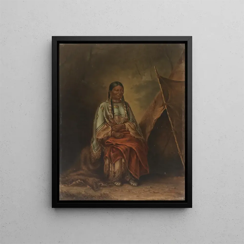 Gemälde Squaw à queue tachetée - Antonio Zeno Shindler | Kunstdruck