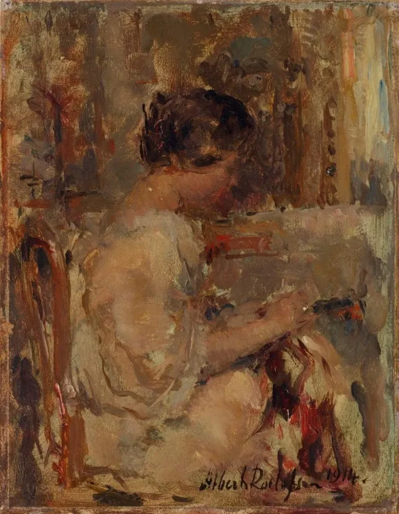 Gemälde Stickerei - Albert Roelofs | Kunstdruck