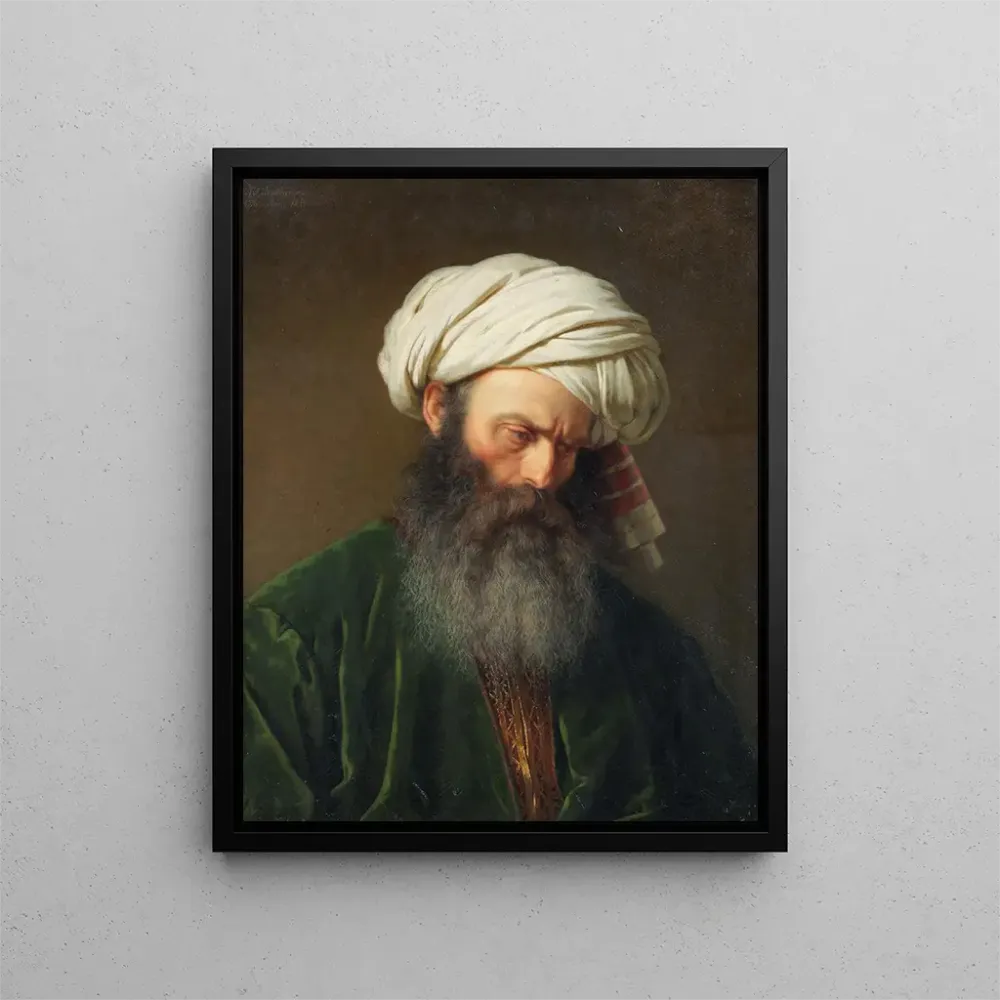 Gemälde Studie eines Mannes türkischer Kleidung - Amalia Lindegren