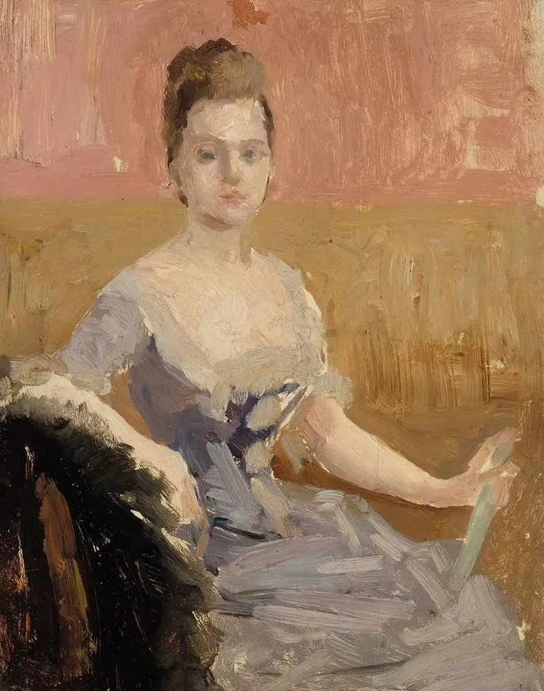 Gemälde Studie eines Porträts der Gräfin Augusta Lewenhaupt - Albert Edelfelt | Kunstdruck