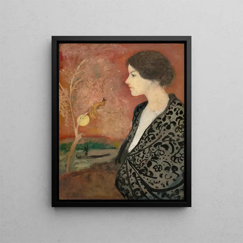 Gemälde Studie eines Porträts von Elisabeth Gerhardt - August Macke | Kunstdruck