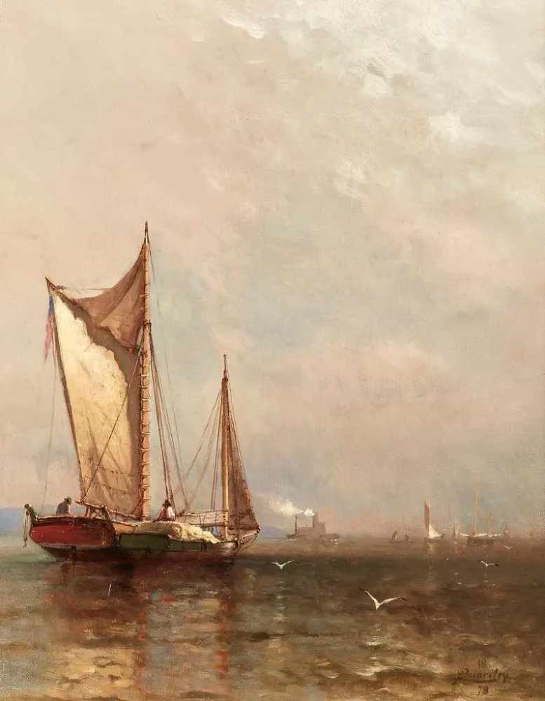 Gemälde Sur l'Hudson - Arthur Quartley | Kunstdruck