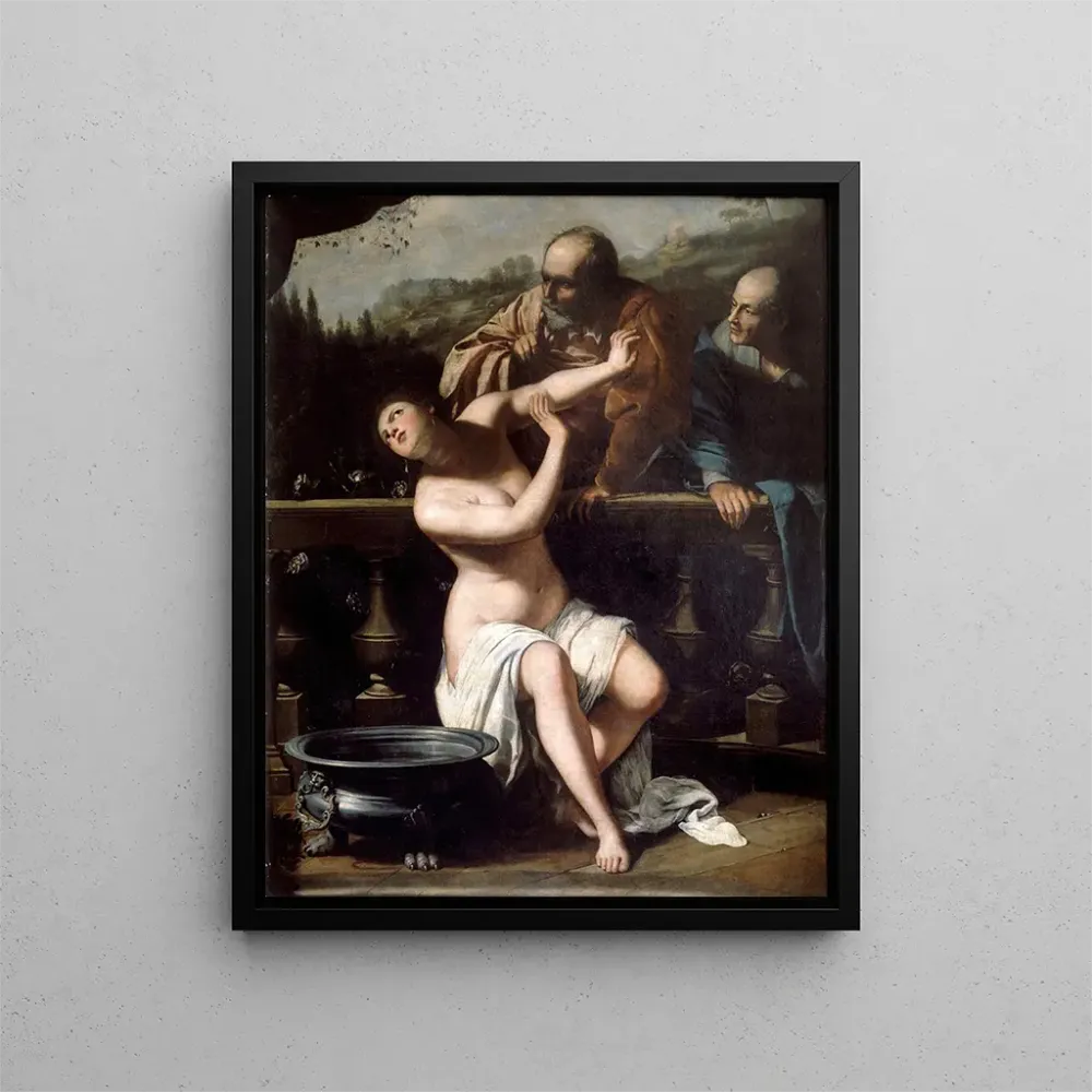 Gemälde Suzanne und die alten Männer - Artemisia Gentileschi | Kunstdruck
