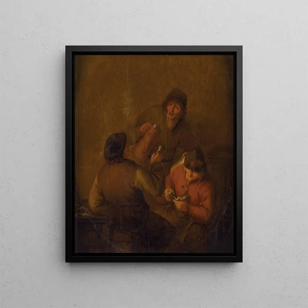 Gemälde Szene der Taverne - Adriaen van Ostade | Kunstdruck