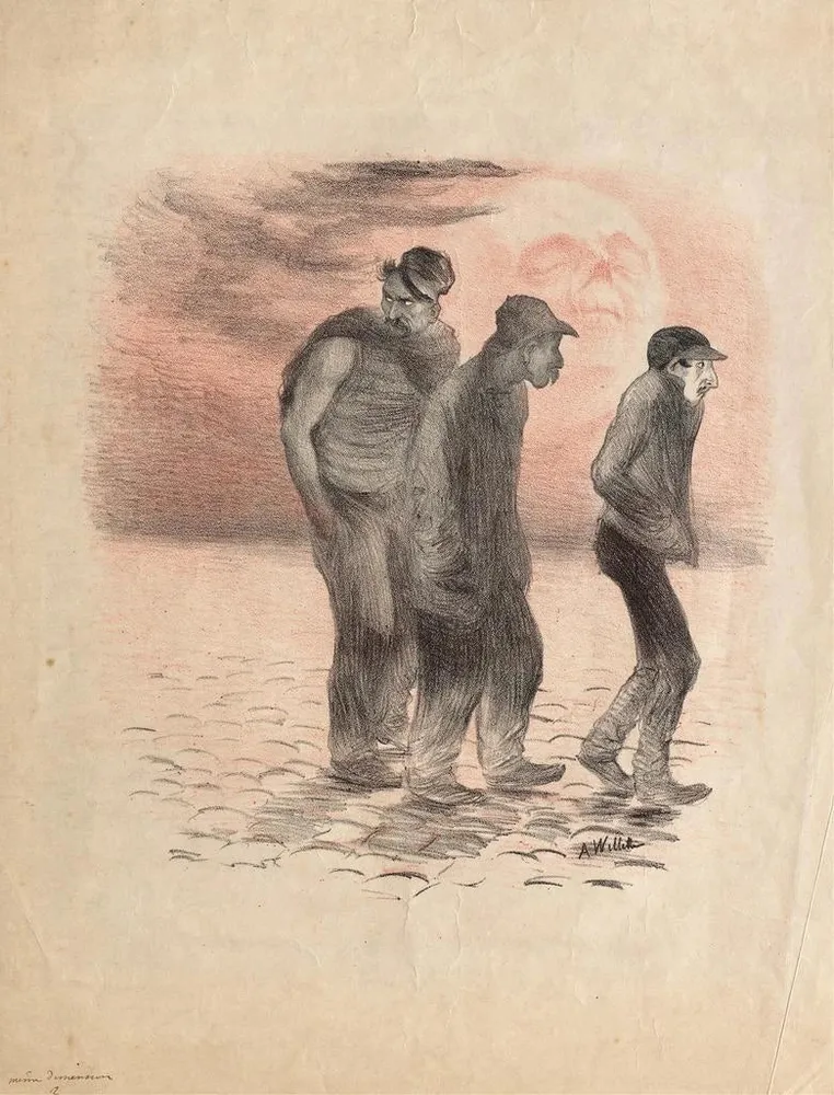 Gemälde Szenen und Mörder von Paris - Adolphe Léon Willette | Kunstdruck