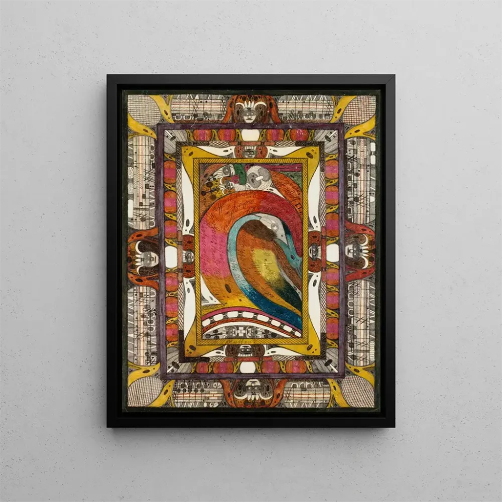 Gemälde TannenWaldHall, cité géante à HxenSee - Adolf Wölfli